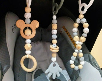 wooden car seat toys