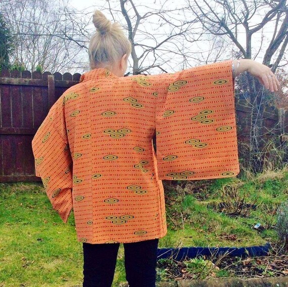 Vintage Traditional Japanese kimono haori jacket.