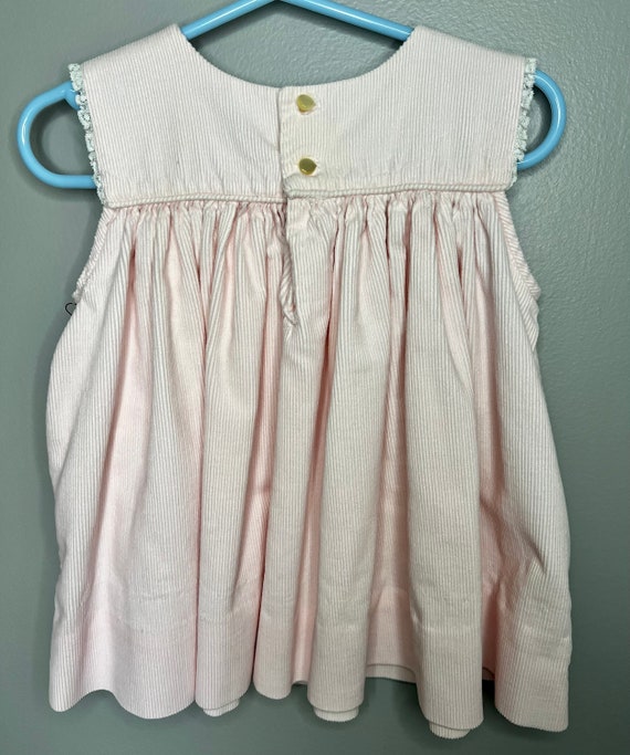 Vintage 1970s pale pink corduroy dress - image 3