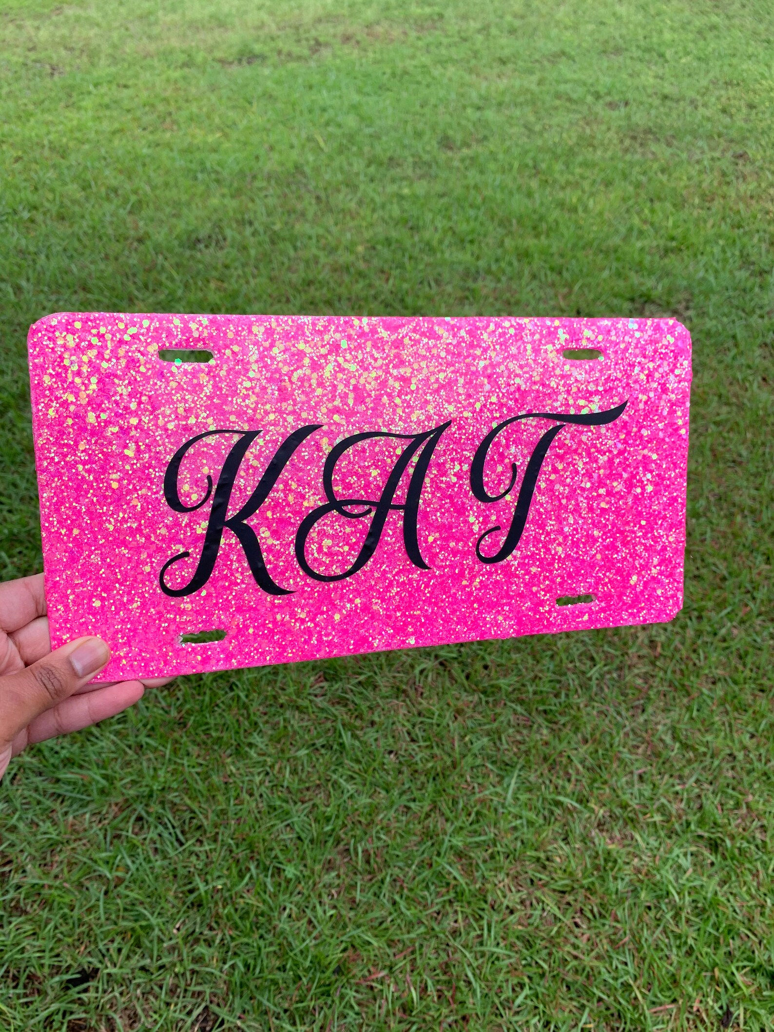 Bling license plate front license plate glitter license Etsy