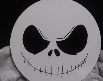 Halloween wreath face center, hand painted wreath attachment, Trick or treat, wall decor, Door hanger, Halloween theme