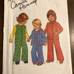 5 Jumper & Overalls Simplicity Pattern 7781 Front Surplice Bodice Matching Doll Clothes for 16-18 inch Soft Dolls Girls Blouse Vintage