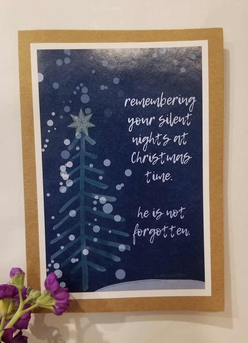Christmas Card Bereaved Christmas Card Sympathy Christmas  Etsy UK