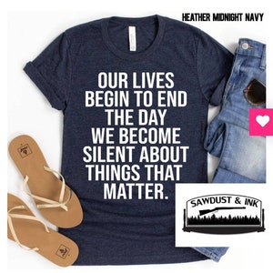 Our lives begin tshirt