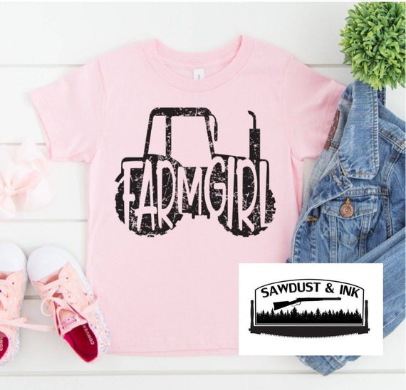 Distressed Farm Tractor Graphic T-Shirt Distressed Farm Tractor Graphic T-Shirt