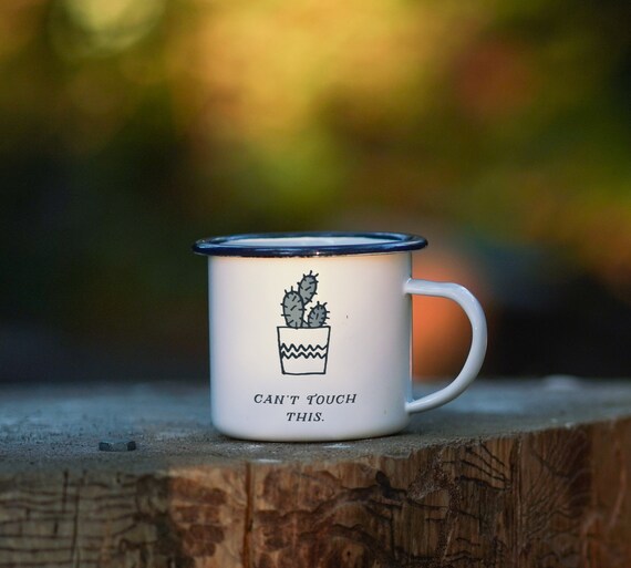 Coffee Mug Can T Touch This Cactus Coffee Etsy