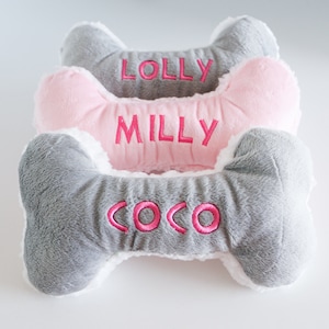 Personalized Custom Dog Bone Shaped Dog Toy with Squeaker Made In