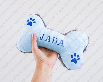 Personalized JUMBO Dog Bone Toy with Squeaker