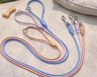 Convertible Hands-Free Dog Leash, Waterproof Crossbody & Waist, Adjustable Training Lead