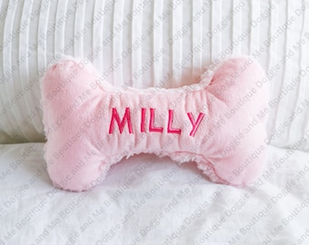 Personalized Dog Bone Toy with Squeaker