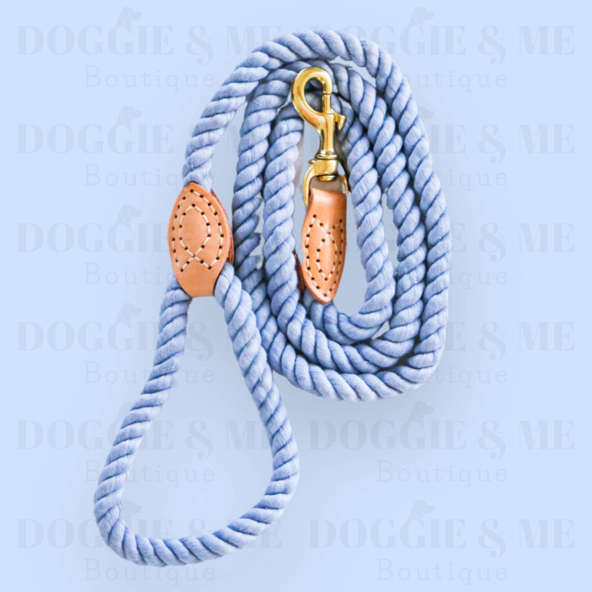 Braided Pet Leash, Cute Pet Leash, Pet Leash, Ombre Rope Dog Leash, Rope Pet Leash, Leather Pet Leash, 5ft Pet Leash, Blueberry Leash
