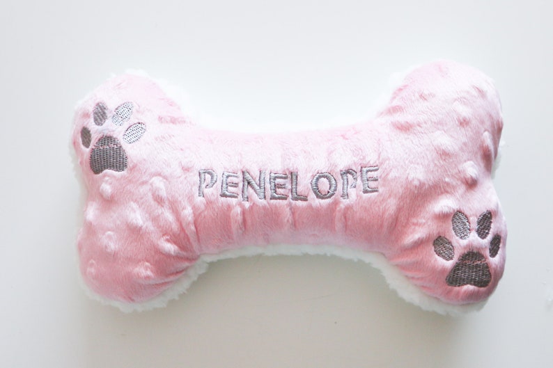 Personalized Dog Bone Toy With Squeaker Etsy