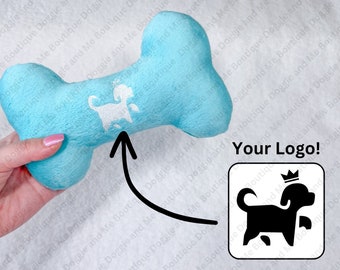 Custom Dog Toy With Logo and Squeaker, Logo Dog Toy, Logo on dog toy, Personalized Dog Toy, Custom dog toy