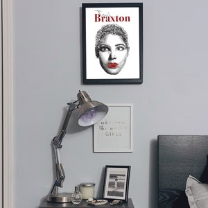 Toni Braxton Word Art Tribute, Poster, Wall Art