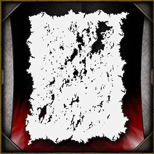May include: A white stencil with a distressed, cracked, and weathered design. The stencil is perfect for creating a vintage or aged look on walls, furniture, or other surfaces.