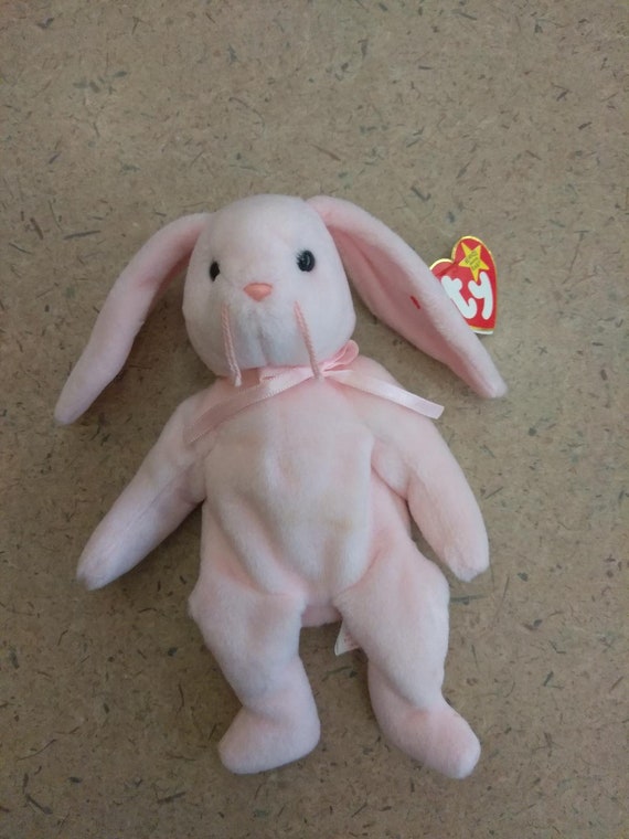 pink rabbit beanie baby