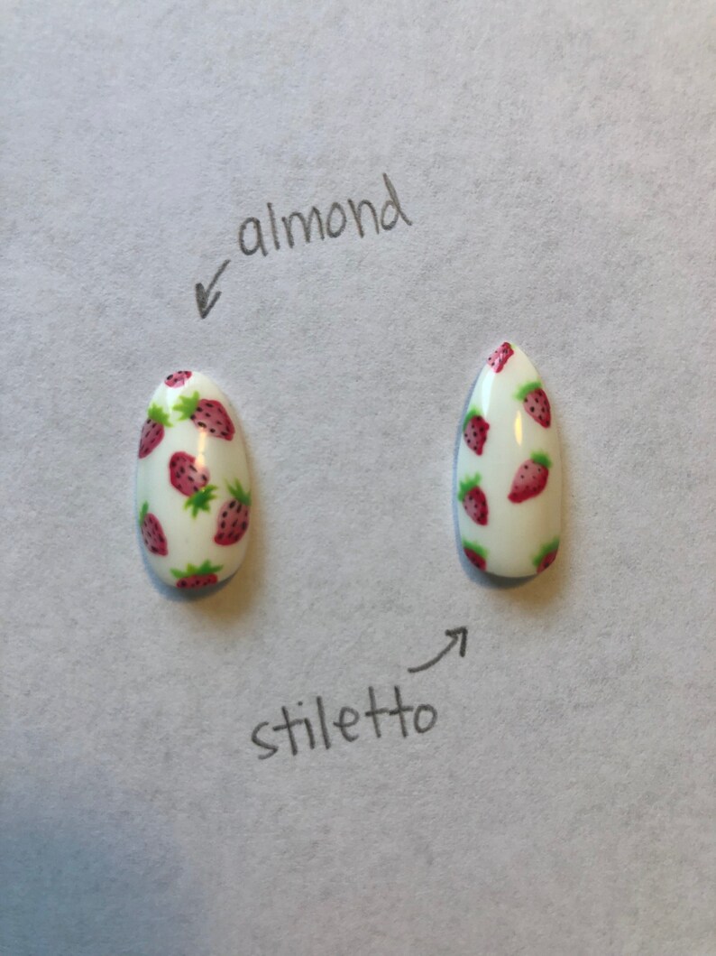 Mickey Mouse Hand Painted Gel Press On Nails/Fake Nails image 3