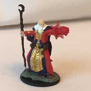 Menselijke tovenaar geschilderde DnD miniatuur/menselijke tovenaar/menselijke tovenaar handgeschilderde mini/geschilderde miniatuur