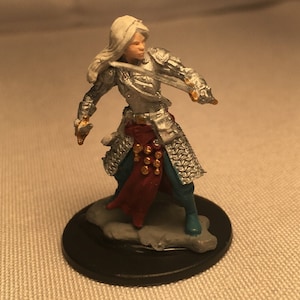 Female Aasimar Paladin Painted DnD Miniature/Female Aasimar Fighter DnD Hand Painted D&D Mini/Female Aasimar Cleric Painted Miniature