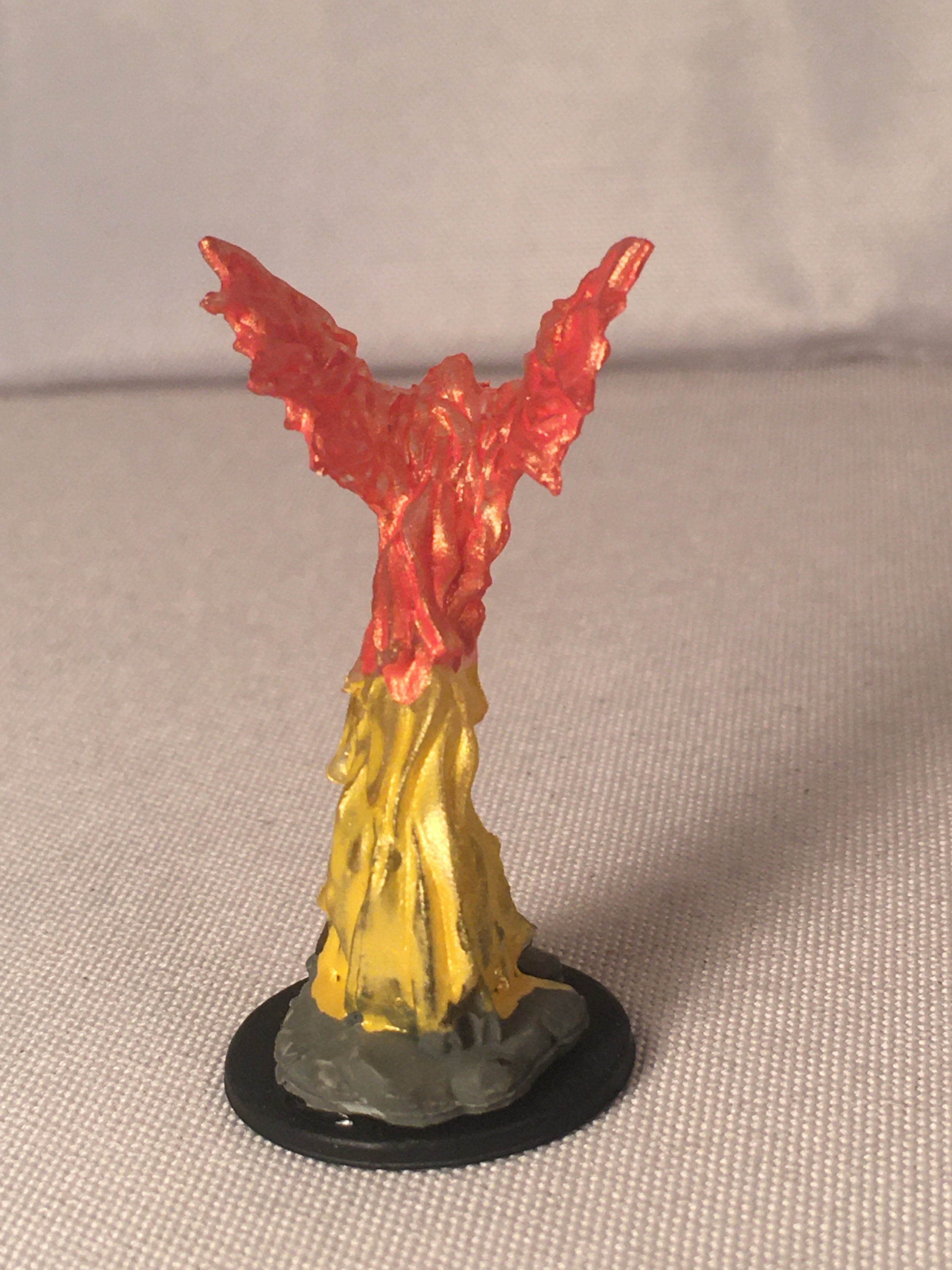 Fire Bat Familiar Painted Dnd Miniature/fire Bat Painted Etsy