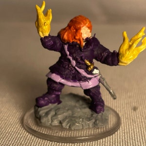 Female Dwarf Sorcerer Painted DnD Miniature/Female Dwarf Wizard Hand Painted Mini/Dwarf Warlock Painted Miniature/Dwarf Cleric/Dwarf Bard