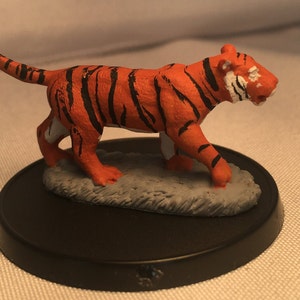 Tiger gemalt DnD Miniatur wilde Form/Polymorph/Tier Begleiter/D&D gemalt Mini/bemalte Miniatur