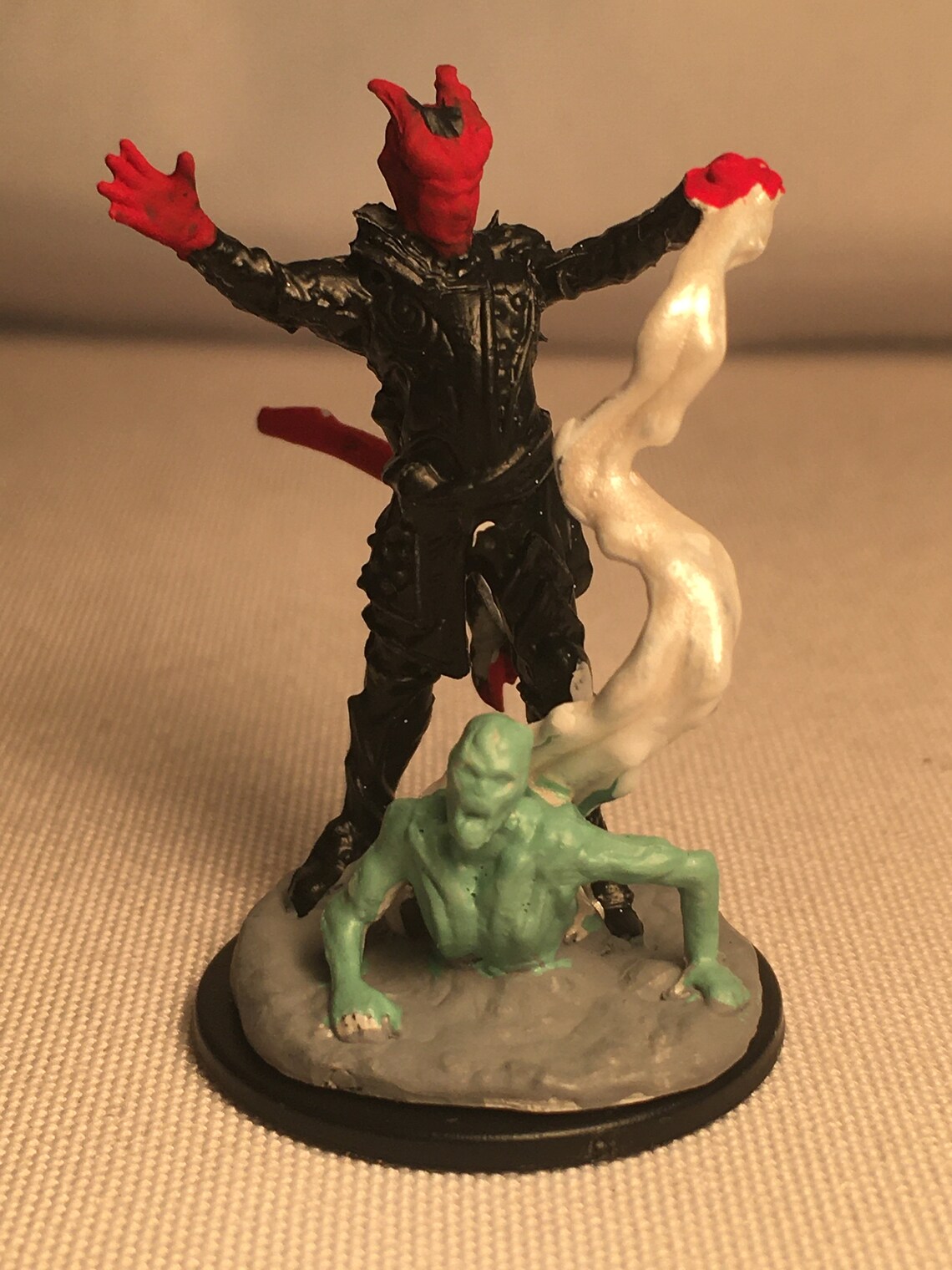 Tiefling Warlock Painted Dnd Miniature/tiefling Wizard Hand | Etsy