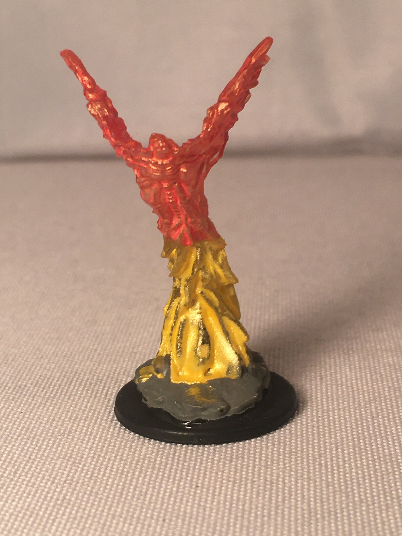 Fire Bat Familiar Painted Dnd Miniature/fire Bat Painted Etsy