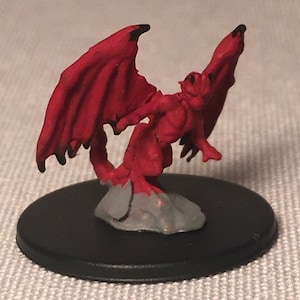 Imp Familiar Painted DnD Miniature/Devil Hand Painted Mini/Painted Miniature/Imp Miniature