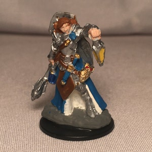 Female Human Cleric Painted DnD Miniature/Half Elf Cleric Painted Mini/Human Paladin Hand Painted Miniature/Human Fighter/Half Elf Paladin