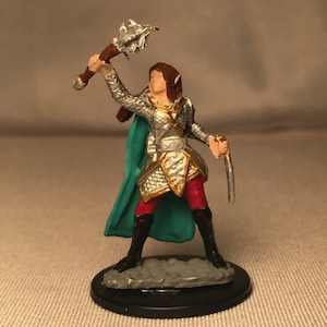 Female Elf Cleric Painted DnD Miniature/Half Elf Cleric Painted Mini/Human Cleric Hand Painted Miniature/Half Elf Fighter/Human Paladin
