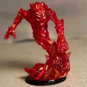 Fire Elemental/Medium/Painted DnD Miniature/FireWater Elemental D&D Painted Mini/Painted Miniature
