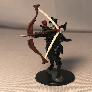 Drow Elf Ranger Painted DnD Miniature/Drow Elf Fighter Painted Miniature/Drow Elf Anti-Paladin Hand Painted Mini/Drow Elf Rogue