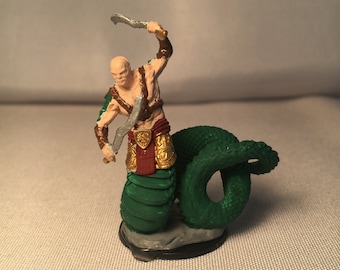 Yuan-ti Fighter Painted DnD Miniature/Yuan-ti Barbarian Hand Painted D&D Mini/Yuan-ti Ranger Mini/ Yuan-ti Cleric/Yuan-ti Paladin