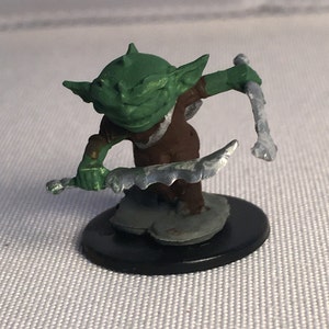 Goblin Figher Painted DnD Miniature/Goblin Ranger Hand Painted D&D Mini/Goblin Ranger Mini/ Goblin Rogue