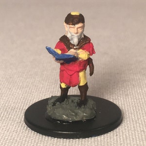 Gnome Wizard Painted DnD Miniature/Gnome Sorcerer D&D Hand Painted Mini/Gnome Warlock