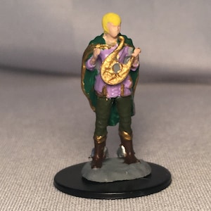 Female Human Bard Painted DnD Miniature/Half Elf Bard Hand Painted Mini/Half Elf Rogue Painted Miniature/Human Rogue