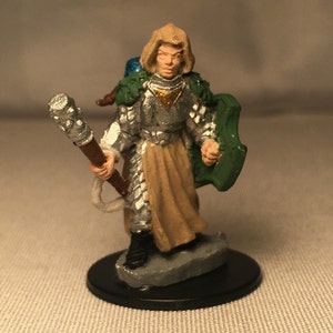 Human Cleric Painted DnD Miniature/Reaper Metal Pewter/Half Elf Cleric Hand Painted D&D Mini/Human Fighter/Half Elf Fighter/Human Paladin