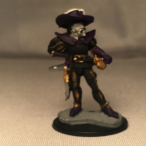 Drow Elf Rogue Painted DnD Miniature/Jarlaxle Baenre/Drow Elf Fighter Painted Miniature/Drow Elf Ranger Hand Painted Mini