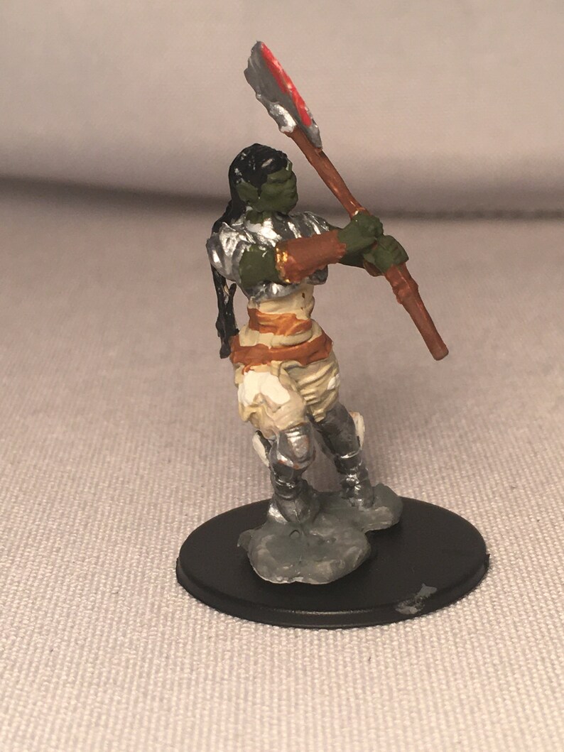 Half Orc Female Barbarian Painted DnD Miniature/Half Orc | Etsy