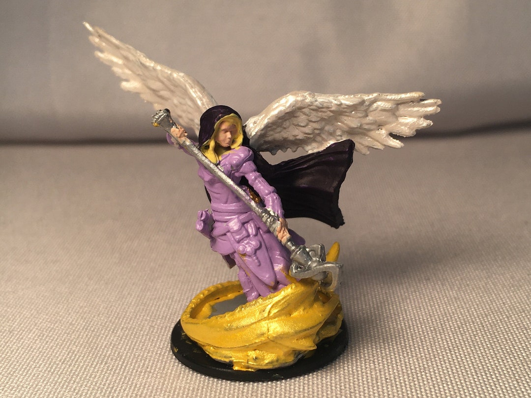 Female Aasimar Wizard Painted Dnd Miniature/female Aasimar Etsy Australia