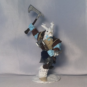 Frost Giant/Painted DnD Miniature/Huge Giant D&D Hand Painted Mini/Giant Painted Miniature/Giant Miniature/Frost Giant Miniature
