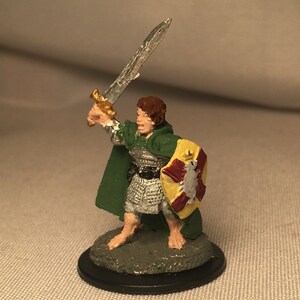Halfling Fighter Pintado DnD Miniatura/Estanho/Metal/Halfling Ranger Pintado à Mão Mini/Halfling Bárbaro/Halfling Clérigo/Halfling Paladino