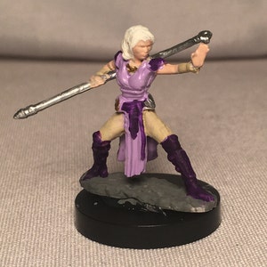 Female Half Elf Monk Painted DnD Miniature/Female Human Monk Hand Painted Mini/Human Rogue Painted Miniature/Half Elf Rogue/Human Rogue
