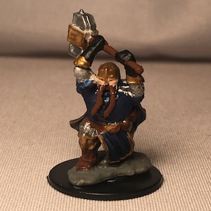 Zwerg Paladin gemalt DnD Miniatur/Zwerg Kämpfer von Hand bemalt Mini/Zwerg Kleriker gemalt Miniatur/Zwerg Barbar