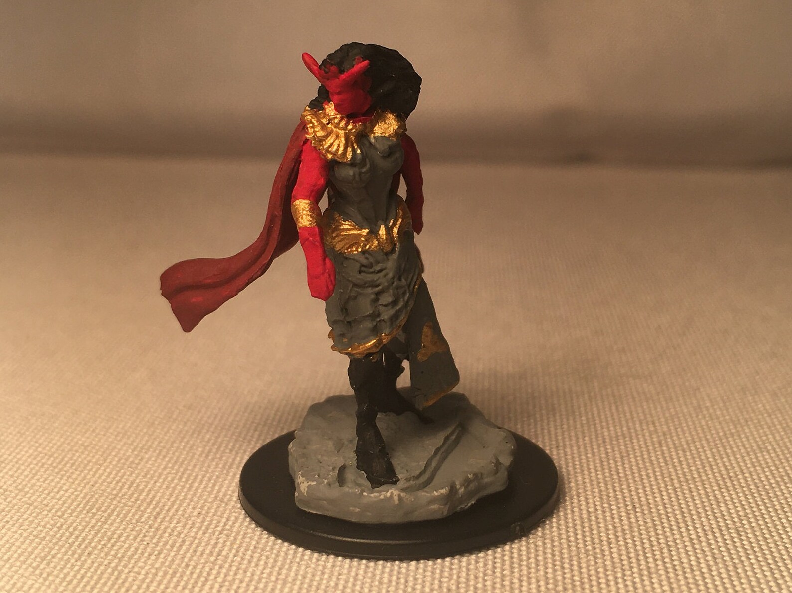 custom tiefling miniature