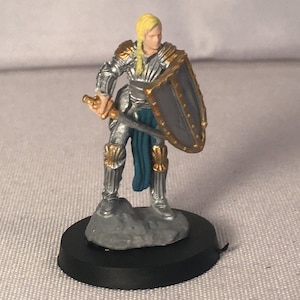 Female Human Fighter Painted DnD Miniature/Half Elf Fighter/Human Paladin D&D Hand Painted Mini/Half Elf Cleric