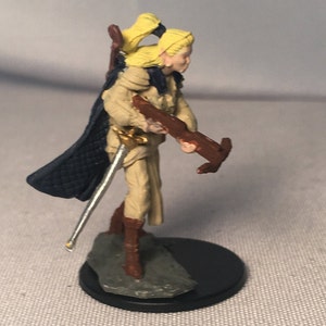 Female Elf Bard Painted DnD Miniature/Half Elf Bard Hand Painted Mini/Half Elf Rogue Painted Miniature/Human Bard