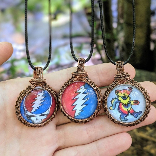 Kupferdraht gewickelt dankbar tot Anhänger