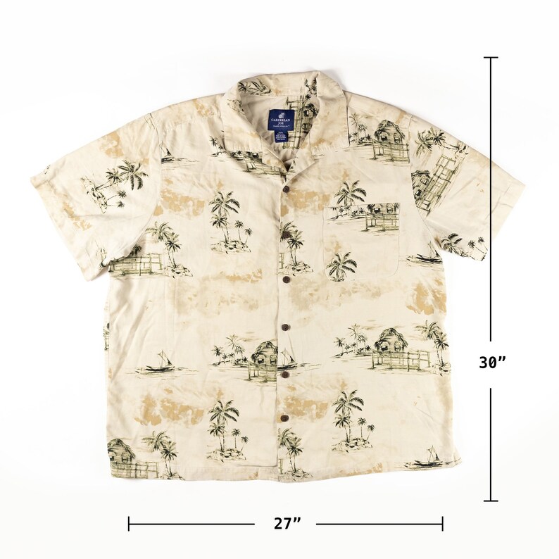 Caribbean Joe Hawaiian Print Shirt XXXL Size